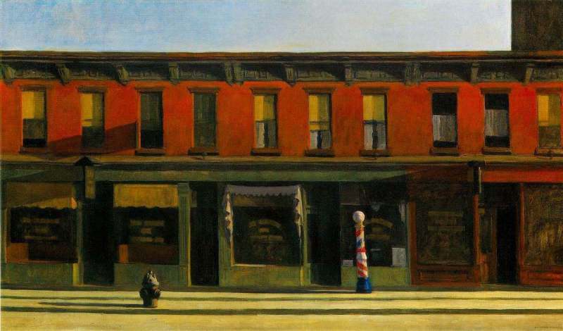 Early Sunday Morning, 1930  by Edward Hopper Oil Painting reproduction