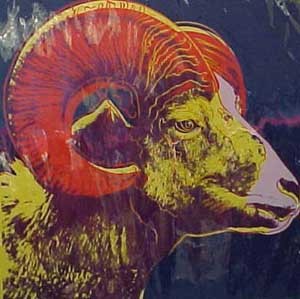 Big Horn Ram by Andy Warhol Oil Painting reproduction