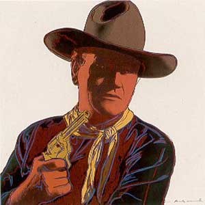 ohn Wayne (brown)  by Andy Warhol Oil Painting reproduction