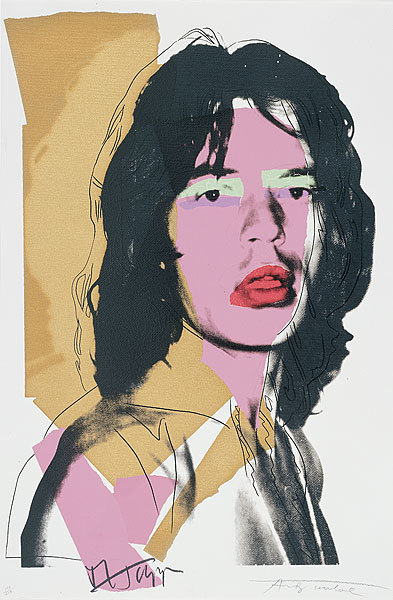  Mick Jagger(1) 1975 by Andy Warhol Oil Painting reproduction