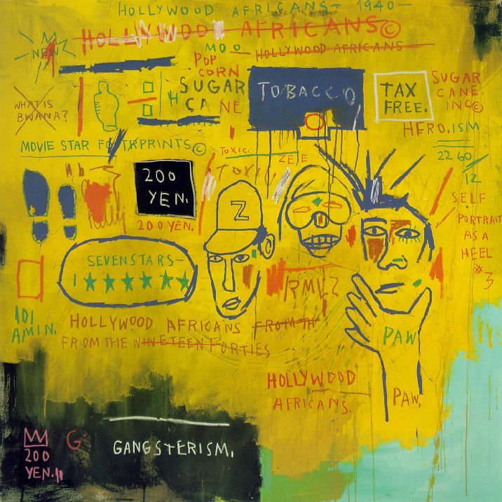 Hollywood Africans 1983 by Basquiat, Jean-Michel Oil Painting reproduction