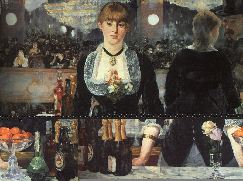 he Bar at the Folies Bergère, 1882 by Edouard Manet Oil Painting reproduction