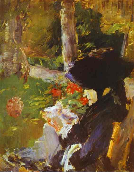 Manet's Mother in the Garden at Bellevue. 1880  by Edouard Manet Oil Painting reproduction