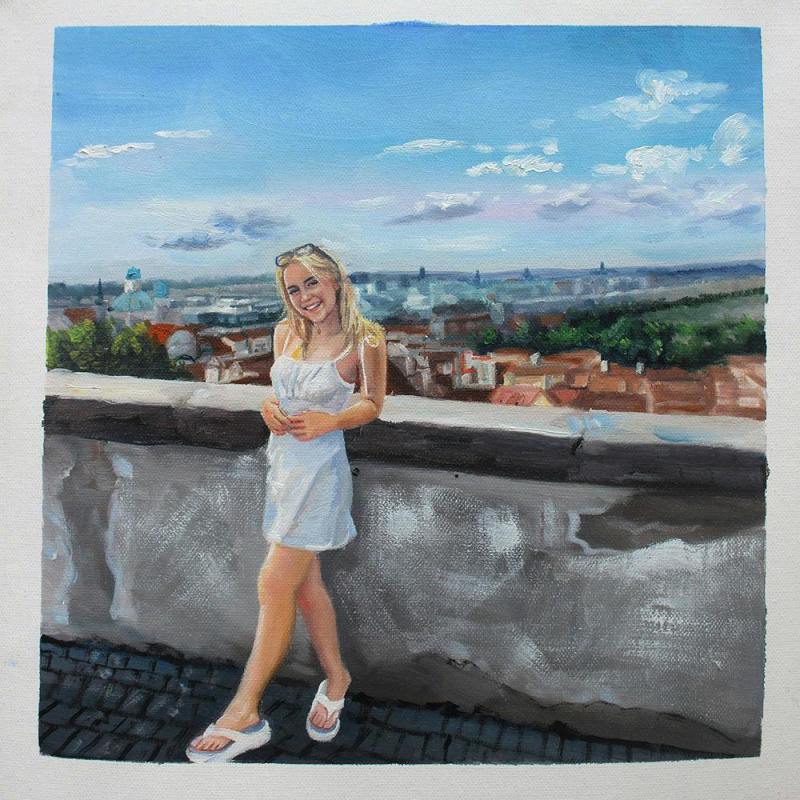 Custom Portraits Oil Painting  from Photos | Photo to Oil Painting | Hand Painted Oil on Canvas