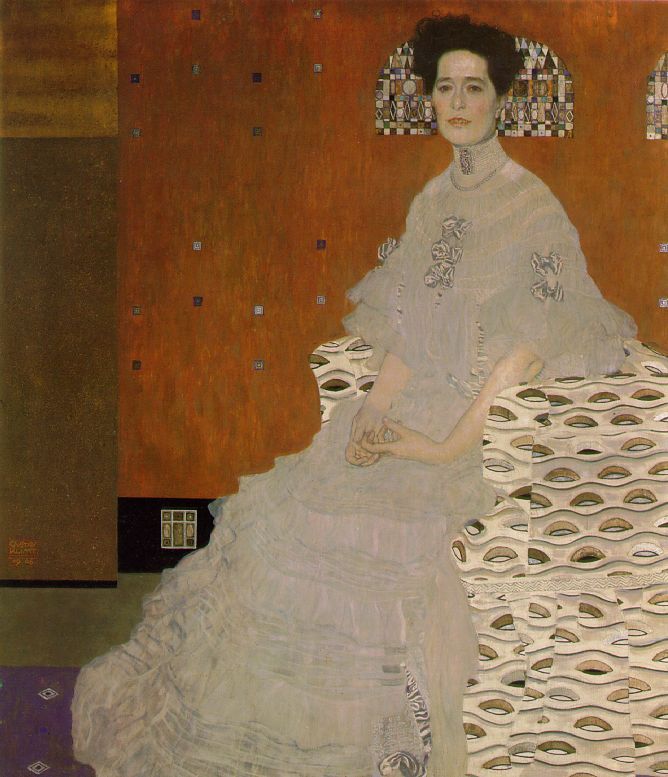 Portrait of Fritza Riedler  1906 by Gustave Klimt Oil Painting reproduction