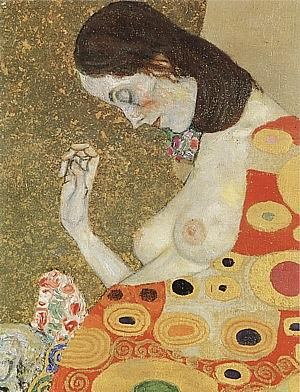 Hope II Detail, 1907 by Gustave Klimt Oil Painting reproduction