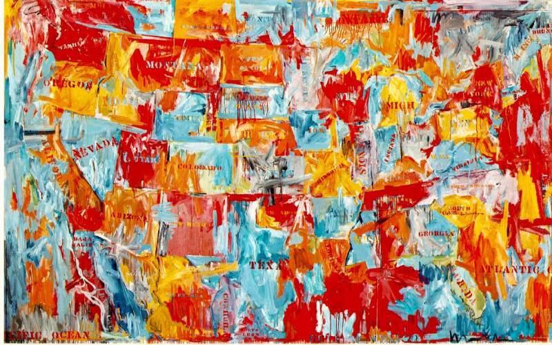 Map  1961  by Jasper Johns Oil Painting reproduction