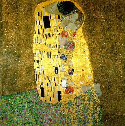 The Kiss  1907-08 by Gustave Klimt Oil Painting reproduction