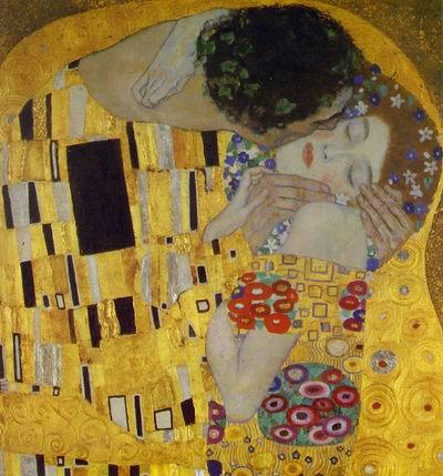 The Kiss  1907-08(detail) by Gustave Klimt Oil Painting reproduction
