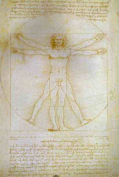The Proportions of the Human Figure (Vitruvian Man). 1490 by Leonardo Da Vinci Oil Painting reproduction