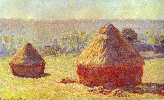 Haystack. End of the Summer. Morning. 1891 by Monet,Claud Oil Painting reproduction