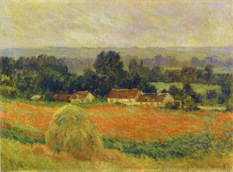 Haystack at Giverny. 1886 by Monet,Claud Oil Painting reproduction