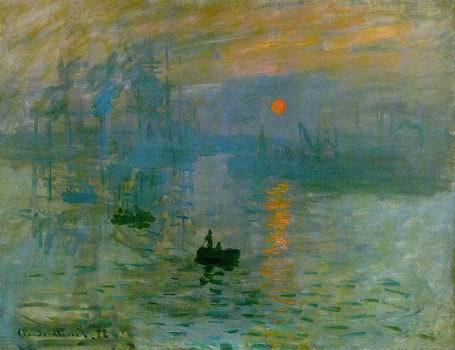 Impression, soleil levant.Impression, Sunrise.1872 by Monet,Claud Oil Painting reproduction