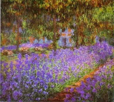 Monet's Garden, the Irises. 1900 by Monet,Claud Oil Painting reproduction