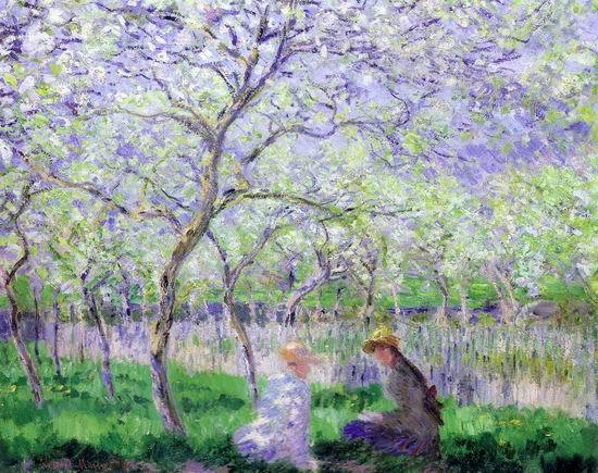 Springtime by Monet,Claud Oil Painting reproduction