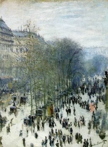 The Boulevard  des Capucines.  1873 
by Monet,Claud Oil Painting reproduction