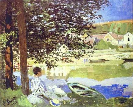 The River, Bennecourt. 1868  by Monet,Claud Oil Painting reproduction