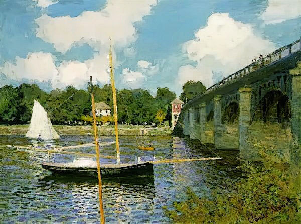 The Highway Bridge at Argenteuil  1874 by Monet,Claud Oil Painting reproduction