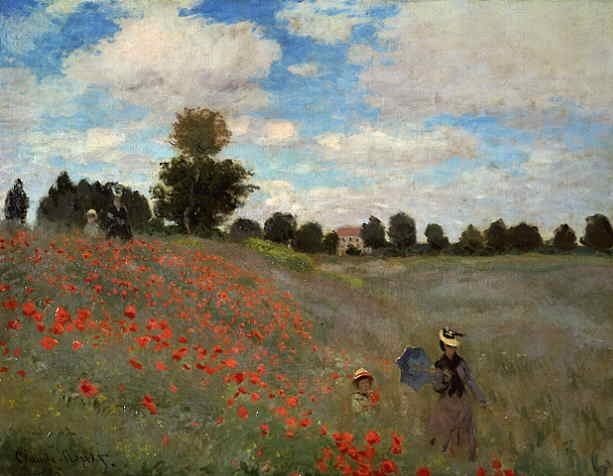 Coquelicots  1873  by Monet,Claud Oil Painting reproduction
