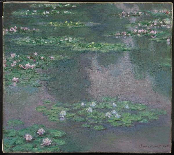 Lillies by Monet,Claud Oil Painting reproduction