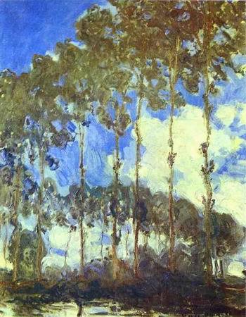 Poplars on the Bank of the River Epte. 1890 by Monet,Claud Oil Painting reproduction