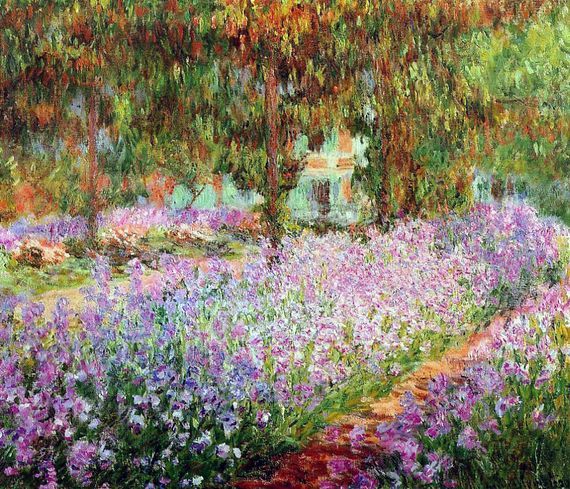  Irises in Monet's Garden 1900 by Monet,Claud Oil Painting reproduction