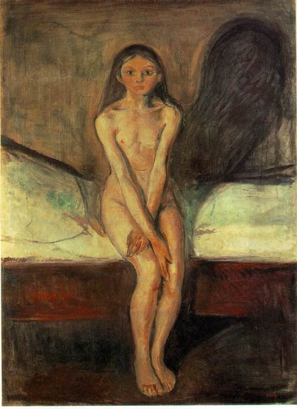 Puberty  by Edvard Munch Oil Painting reproduction