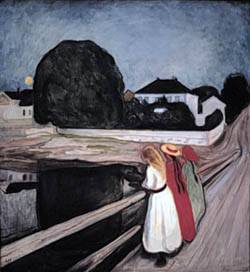 Girls On A Jetty  by Edvard Munch Oil Painting reproduction
