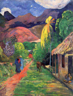 rue de tahiti  by Paul Gauguin Oil Painting reproduction