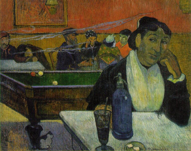 At the Cafe  1888 by Paul Gauguin Oil Painting reproduction