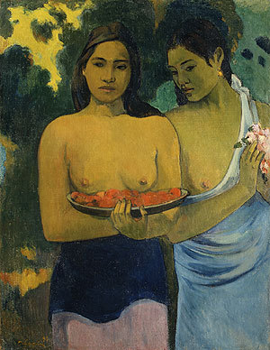 Two Tahitian Women, 1899 by Paul Gauguin Oil Painting reproduction