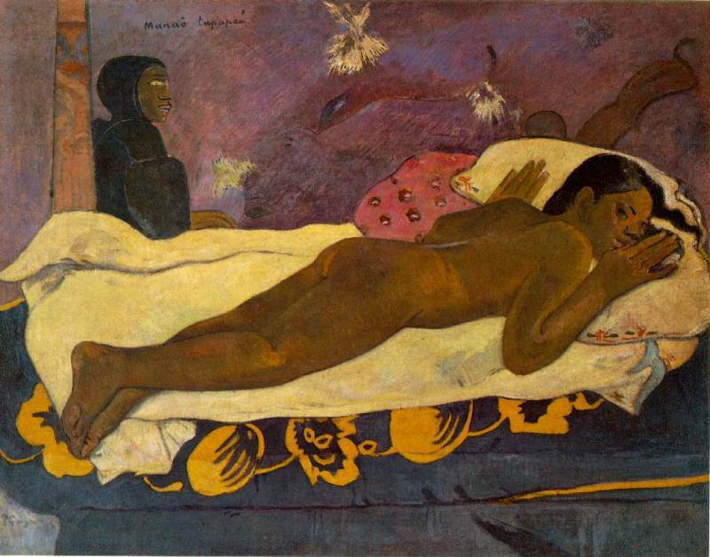 Spirit of the Dead Watching  1892  by Paul Gauguin Oil Painting reproduction