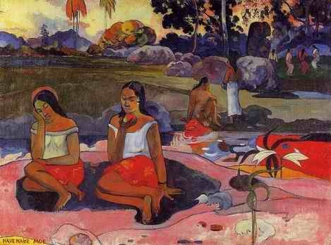 Nave Nave Moe Aka Delightful Drowsiness by Paul Gauguin Oil Painting reproduction