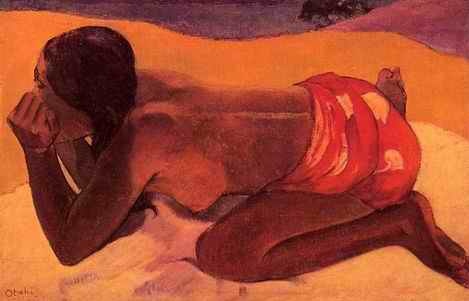 Otahi Aka Alone by Paul Gauguin Oil Painting reproduction