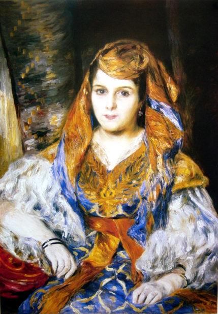 Madame Clementine Stora (L'Algerienne), 1870 by Pierre-Auguste Renoir Oil Painting reproduction