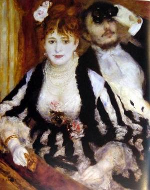 The Box at the  Opera(La Loge), 1874 by Pierre-Auguste Renoir Oil Painting reproduction