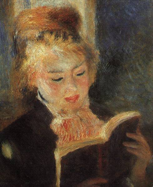 Woman Reading  1874-76 by Pierre-Auguste Renoir Oil Painting reproduction