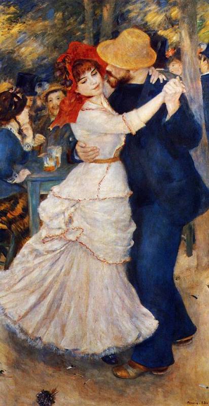 Dance at Bougival 1883 by Pierre-Auguste Renoir Oil Painting reproduction