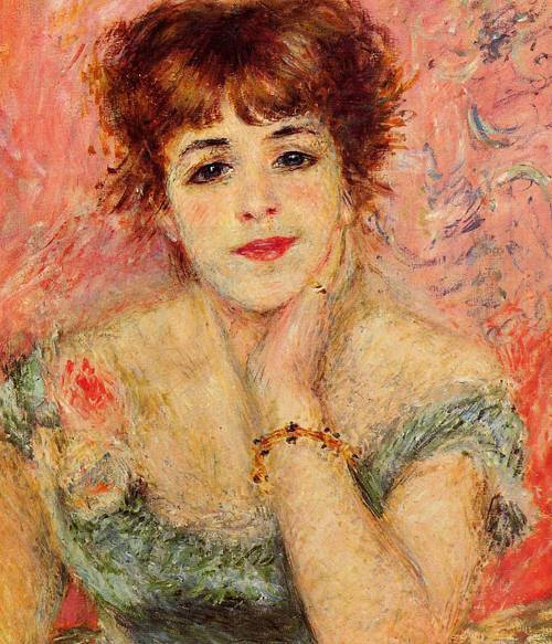 Jeanne Samary (aka La Reverie) 1877 by Pierre-Auguste Renoir Oil Painting reproduction