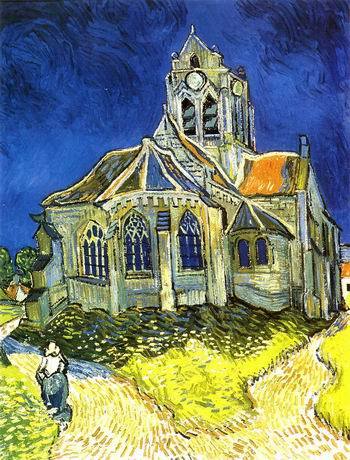 Church at Auvers, 1890 by Vincent Van Gogh Oil Painting reproduction