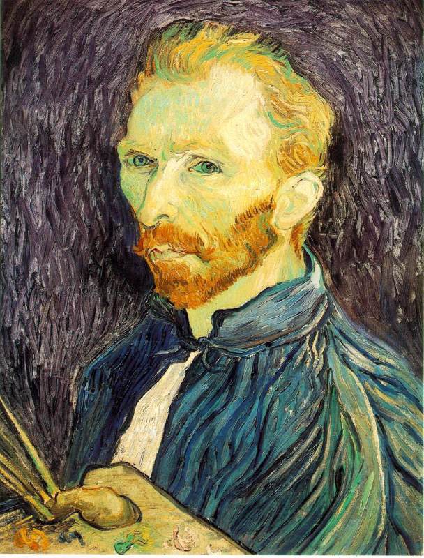 Self-Portrait  1889 by Vincent Van Gogh Oil Painting reproduction