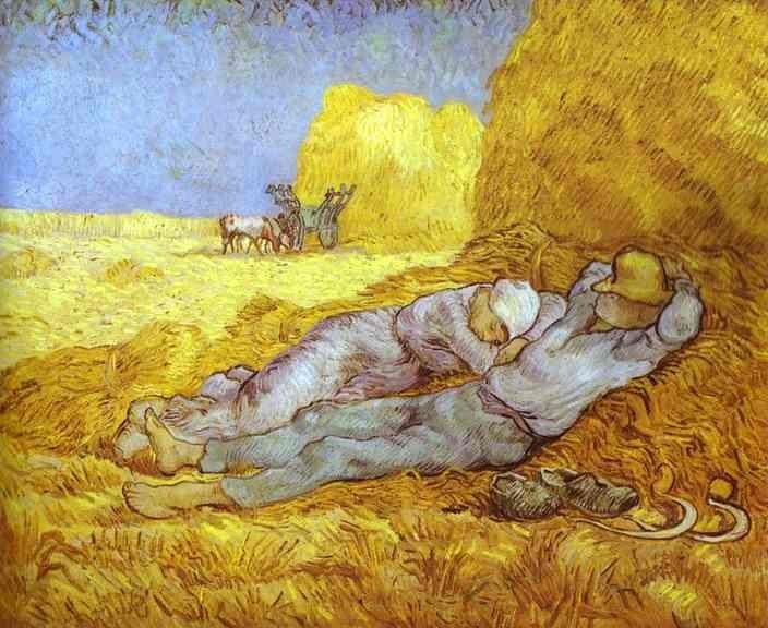 Siesta by Vincent Van Gogh Oil Painting reproduction