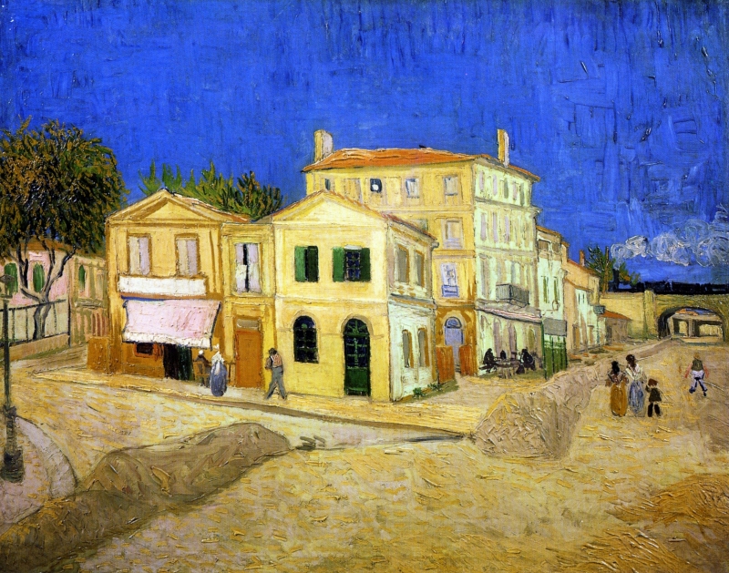 Vincent's Home in Arles (The Yellow House) by Vincent Van Gogh Oil Painting reproduction