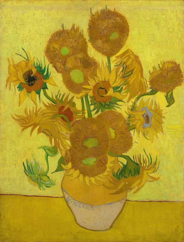 The Sunflowers by Vincent Van Gogh Oil Painting reproduction