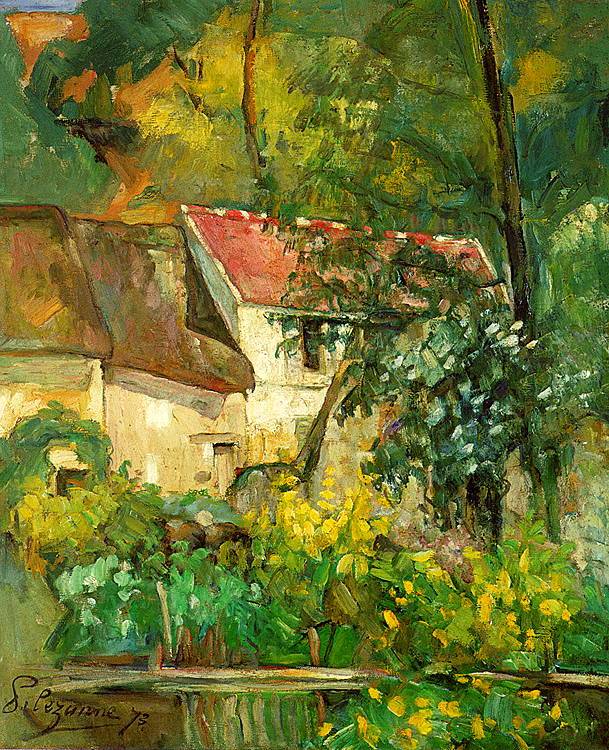 The House of Pere Lacroix in Auvers, 1873 by Cezanne,Paul Oil Painting reproduction