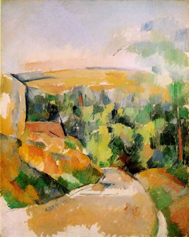Bend in Road 1900-1906 by Cezanne,Paul Oil Painting reproduction