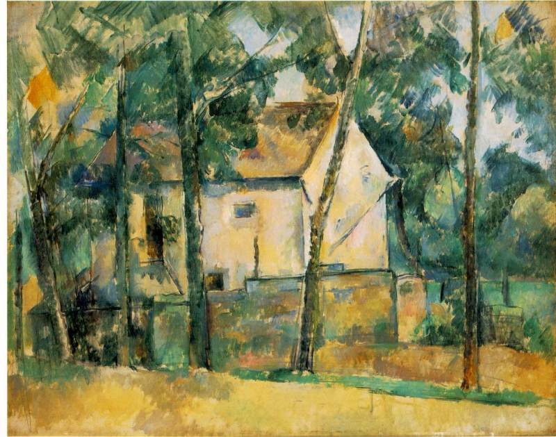House and Trees 1890-1894 by Cezanne,Paul Oil Painting reproduction