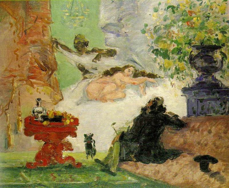A Modern Olympia  c.1873-1874 by Cezanne,Paul Oil Painting reproduction