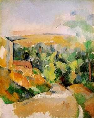 A Bend In The Road by Cezanne,Paul Oil Painting reproduction