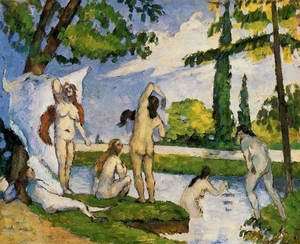 Bathers2 by Cezanne,Paul Oil Painting reproduction